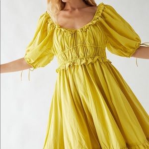 NWOT En Saison Danielle Cotton Mini Babydoll Dress